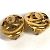 Vintage Gold Clip Ohrringe von Chanel Golden - Ansicht 7