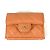 Cartera compacta trifold CC Mark AP0230 de Chanel Naranja