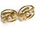 Timeless Chanel Vintage CC Mark Gold Clip Ohrringe Golden - Ansicht 2