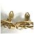 Timeless Chanel Vintage CC Mark Gold Clip Ohrringe Golden - Ansicht 3