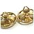 Timeless Chanel Vintage CC Mark Gold Clip Ohrringe Golden - Ansicht 4