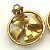 Timeless Chanel Vintage CC Mark Gold Clip Ohrringe Golden - Ansicht 7