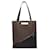 Fendi Zucca Tote Bag Braun Schwarz Leder Kunststoff  ref.1468866