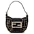 Borsa a mano Fendi Zucca Croissant Marrone Pelle Tela  ref.1468882