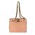 Borsa a spalla in pelle rosa Chanel