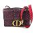 Christian Dior Heart Logo Crossbody Shoulder Bag Black
