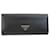 Prada Saffiano Long Wallet in Black Leather  ref.1468970