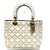 Borsa Cannage Christian Dior Bianco