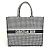 Borsa tote a scacchi Christian Dior Bianco