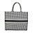 Borsa tote a scacchi Christian Dior Bianco - vista 2