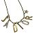 Colar de strass banhado a ouro Christian Dior Dourado