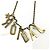 Colar de strass banhado a ouro Christian Dior Dourado - vista 5