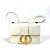 Borsa Crossbody Pochette Hardware CD Christian Dior Bianco