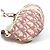 Borsa a spalla in tessuto rosa Christian Dior - vista 5
