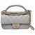 Borsa a spalla in pelle grigia Chanel Marrone