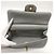 Borsa a spalla in pelle grigia Chanel Marrone - vista 11
