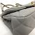 Borsa a spalla in pelle grigia Chanel Marrone - vista 5