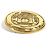 Spilla rotonda vintage Cambon di Chanel D'oro - vista 6