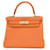 Hermès Hermes Kelly 28 Handtasche in Togo Orange Leder  ref.1469357