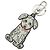 Portachiavi charm Monogram Louis Vuitton Nero Bianco Monogramma
