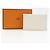 Hermès Tarjetero Hermes Calvi en cuero Epsom blanco - vista 10