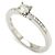 Anello di fidanzamento in platino e diamante Chopard - vista 4