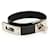 Hermès Hermes Kelly Charm Bracelet Black Silvery Leather Metal  ref.1469711