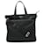 Bolsa tote de nylon e couro Prada Preto  ref.1469718