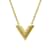 Louis Vuitton Essential V Pendant Necklace Golden Gold-plated  ref.1469728