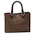 Tote Prada Madras Handtasche Braun Schwarz Leder  ref.1469745