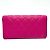 Cartera larga con cremallera matelassé Chanel A80286 Rosa - vista 2