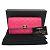 Cartera larga con cremallera matelassé Chanel A80286 Rosa - vista 9