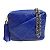 Borsa a spalla in pelle blu Chanel