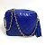 Borsa a spalla in pelle blu Chanel - vista 2