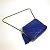 Borsa a spalla in pelle blu Chanel - vista 4