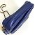 Borsa a spalla in pelle blu Chanel - vista 5