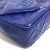 Borsa a spalla in pelle blu Chanel - vista 9