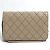 Cartera larga de cuero beige Chanel - vista 2