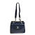 Borsa a spalla in pelle blu navy Chanel