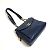 Borsa a spalla in pelle blu navy Chanel - vista 3