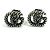 Orecchini in argento con logo GG Marmont di Gucci