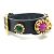 Bracciale in pelle nera Gucci Nero - vista 4