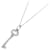 Tiffany & Co. K18WG White Gold Oval Key Necklace Golden  ref.1470230