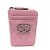 Monedero de cuero rosa Chanel