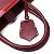 Borsa in pelle rossa Fendi 8BH250 Rosso - vista 9