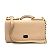 Borsa a spalla in pelle beige Dolce & Gabbana