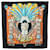 Hermès Hermes Big Buddha Carnival Scarf Black Cloth  ref.1470523