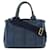 Prada Canapa Tote Bag Navy blue Cloth  ref.1470859