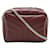 Yves Saint Laurent Monogram Lulu Schultertasche Bordeaux Leder  ref.1470861