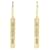 Tiffany & Co Boucles d'oreilles Tiffany 1837 Bar Drop en or jaune 18K  ref.1471294